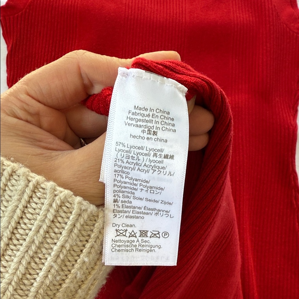 J Crew Red Sleeveless Knit Dress - Picture 5 of 7